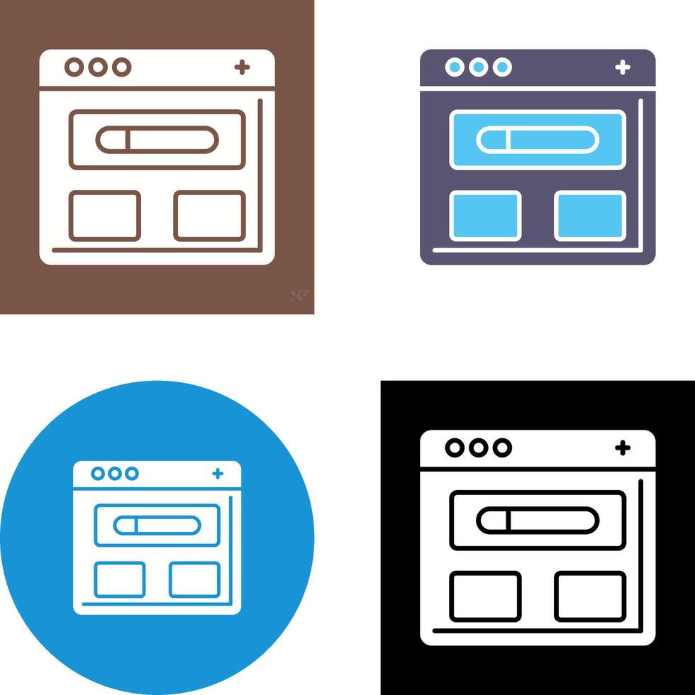 Browser Icon Design vector