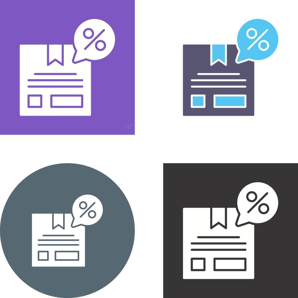 Discount Icon Design vector