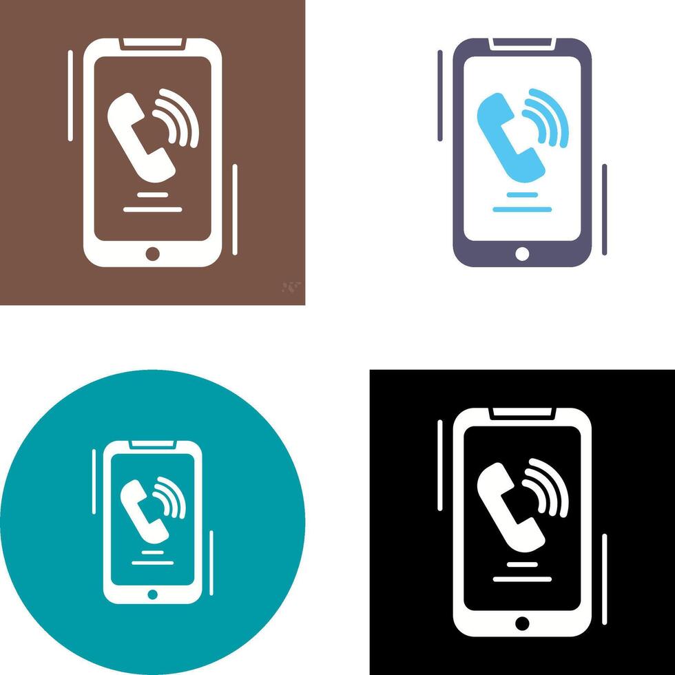 Incoming Call Icon Design vector