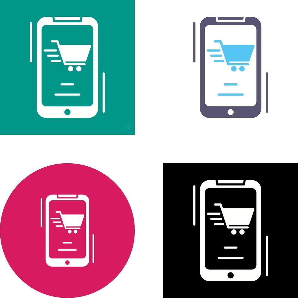 Online Shop Icon Design vector