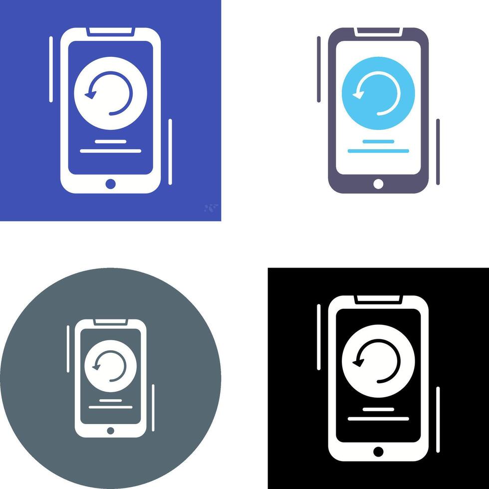 Restart Icon Design vector