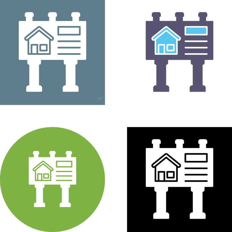 Billboard Icon Design vector