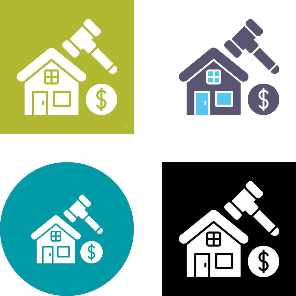 Auction Icon Design vector