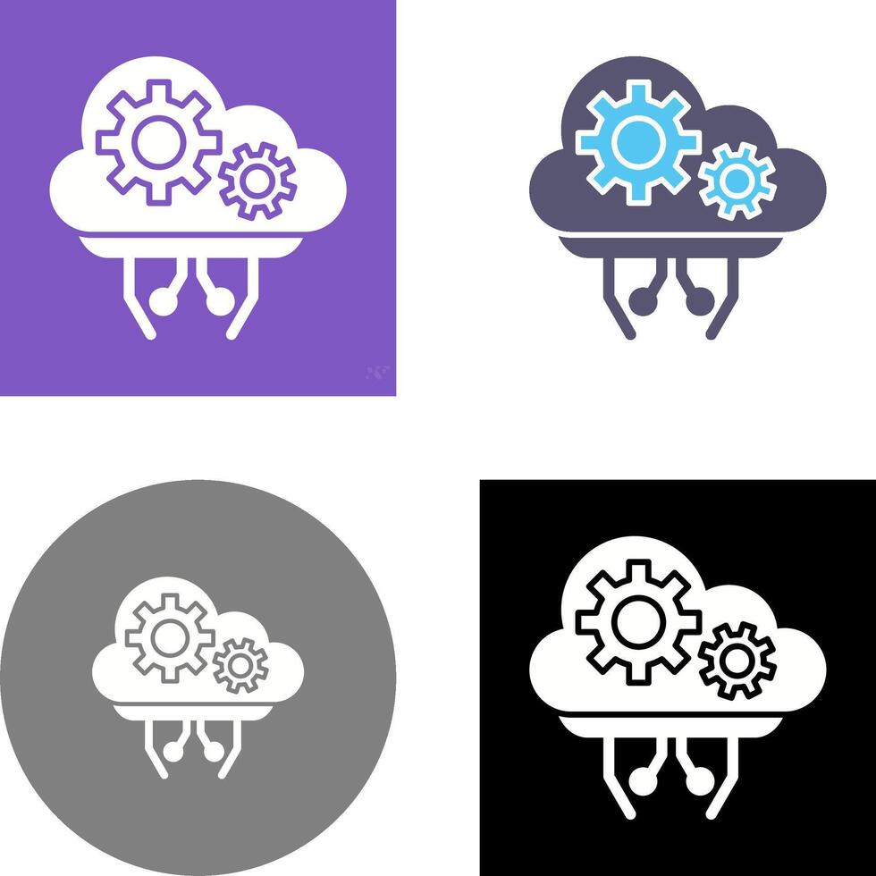 Cloud Computing Icon Design vector