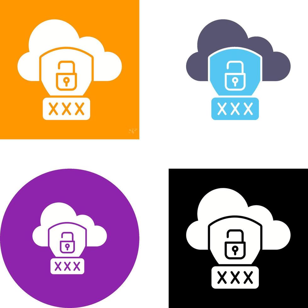 Password Icon Design vector