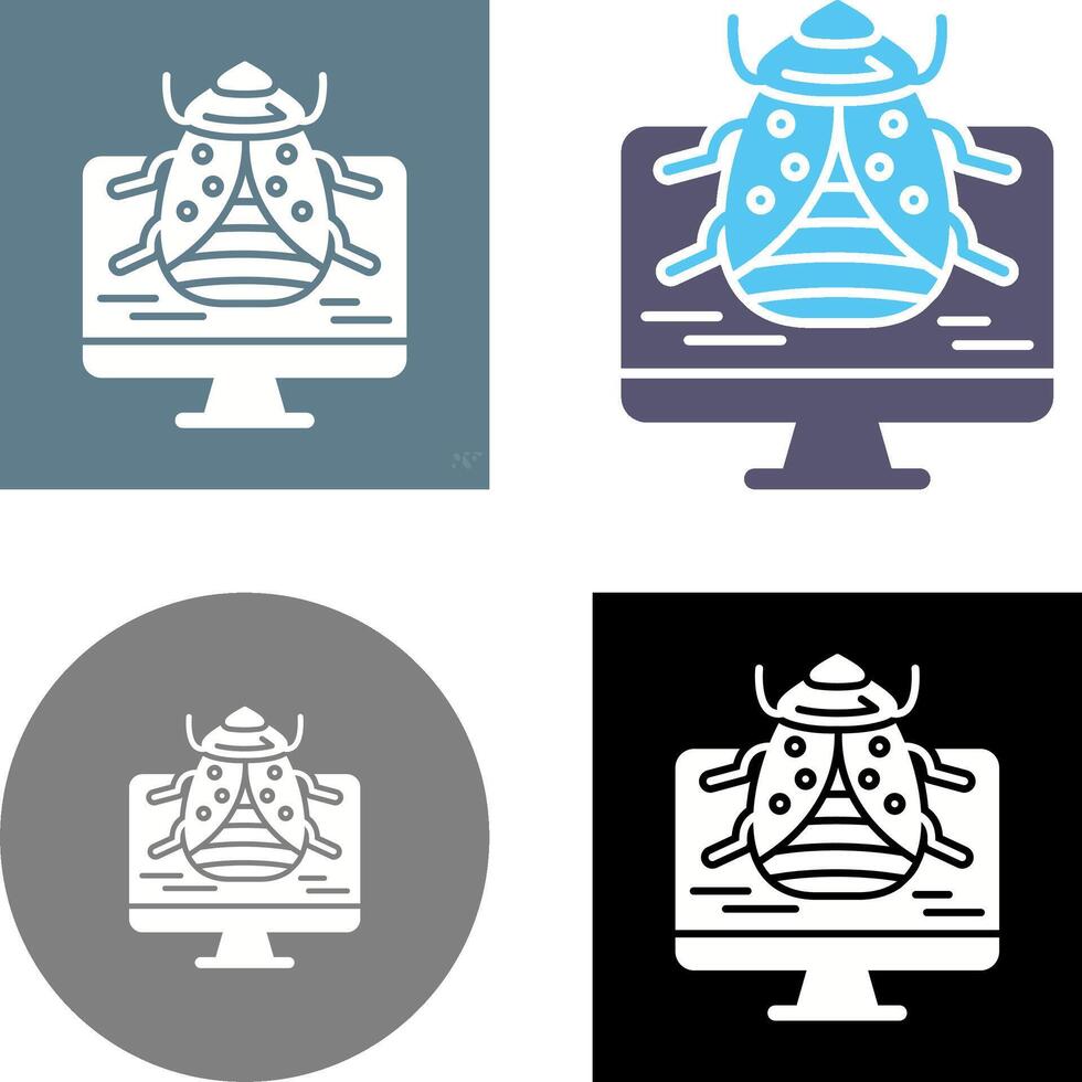 Malware Icon Design vector