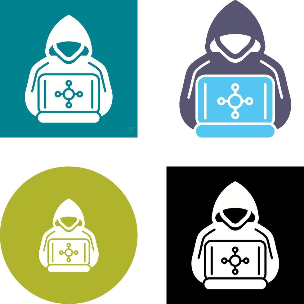 Hacker Icon Design vector