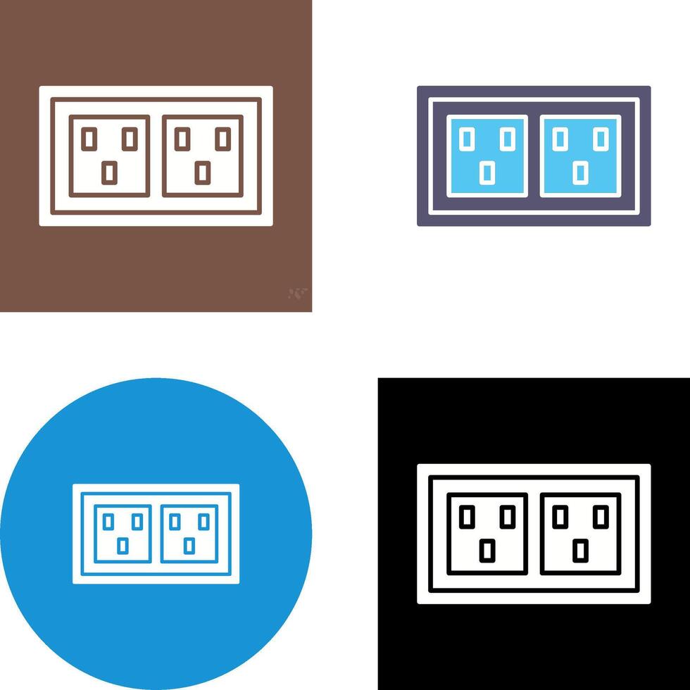 Socket Icon Design vector