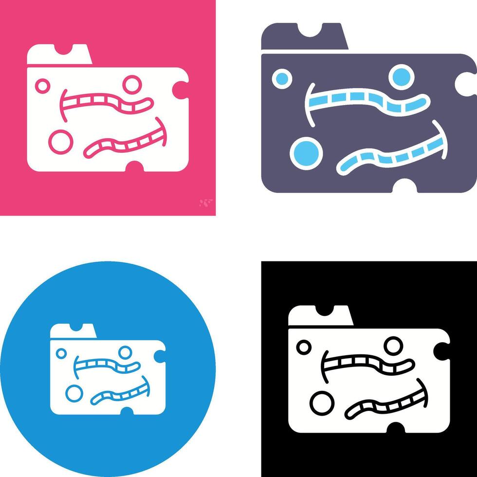 Worm Icon Design vector