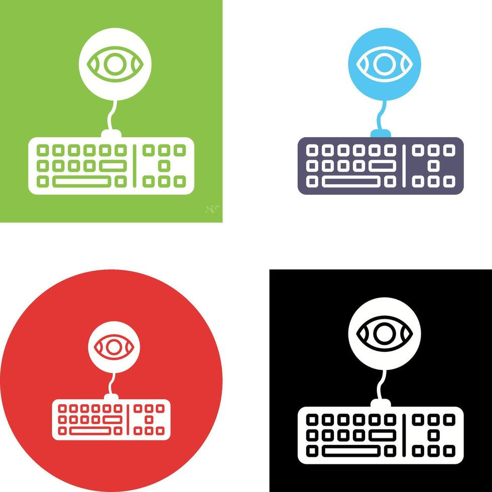 Keylogger Icon Design vector