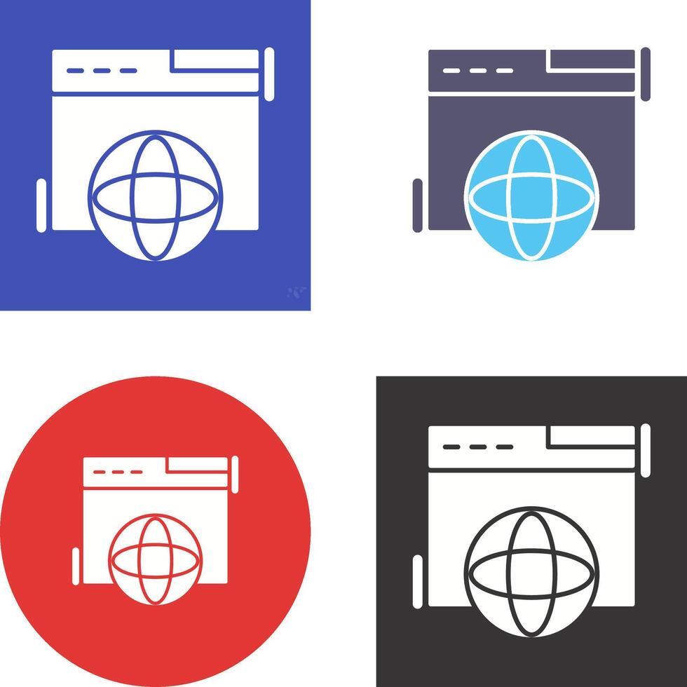 Browser Icon Design vector
