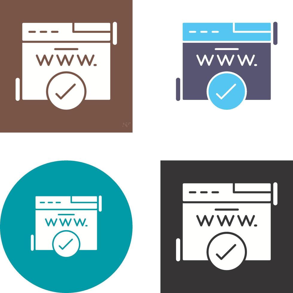 Domain Icon Design vector