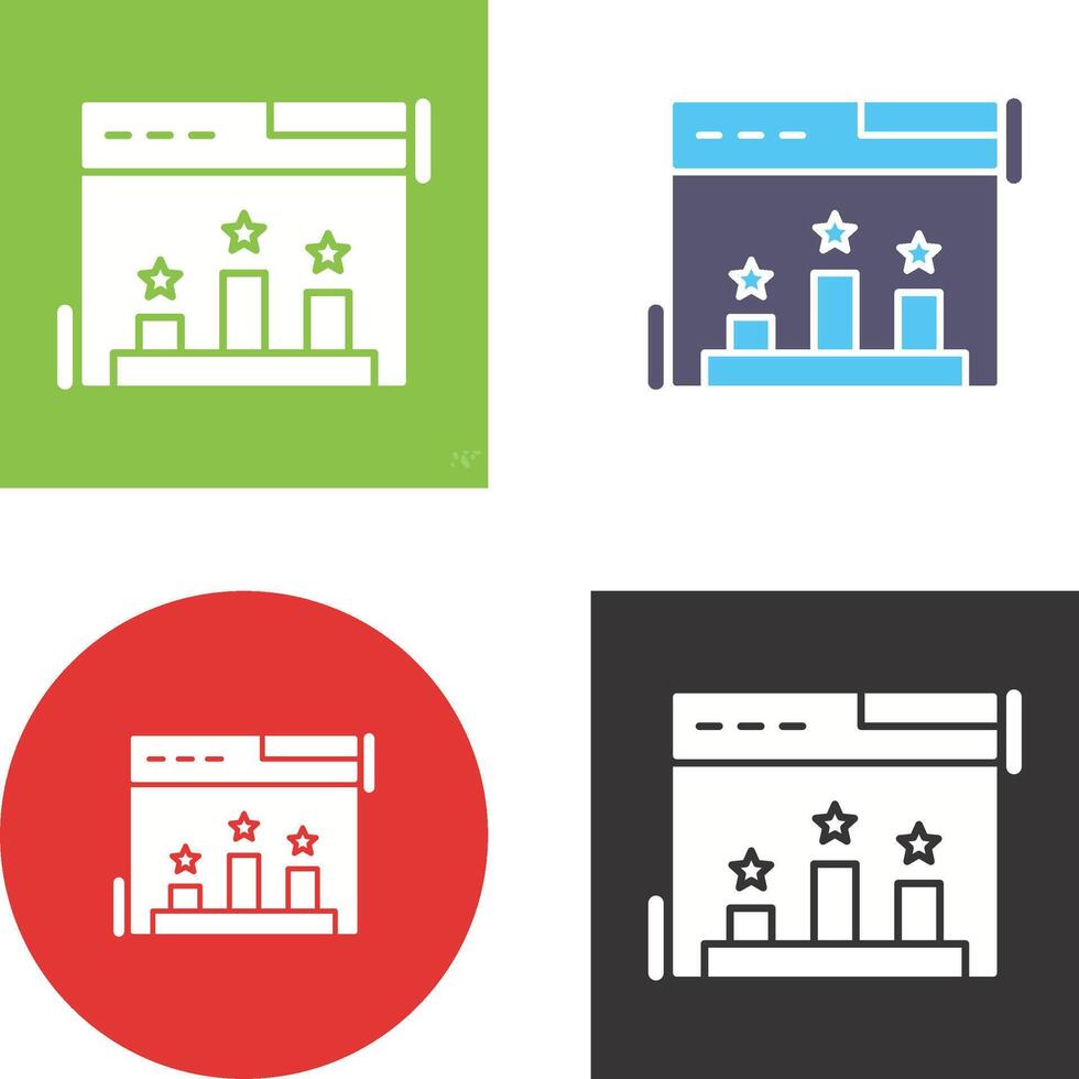 Ranking Icon Design vector