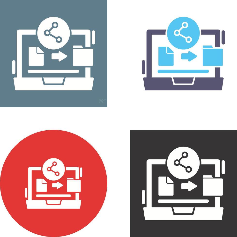 File Share Icon Design vector