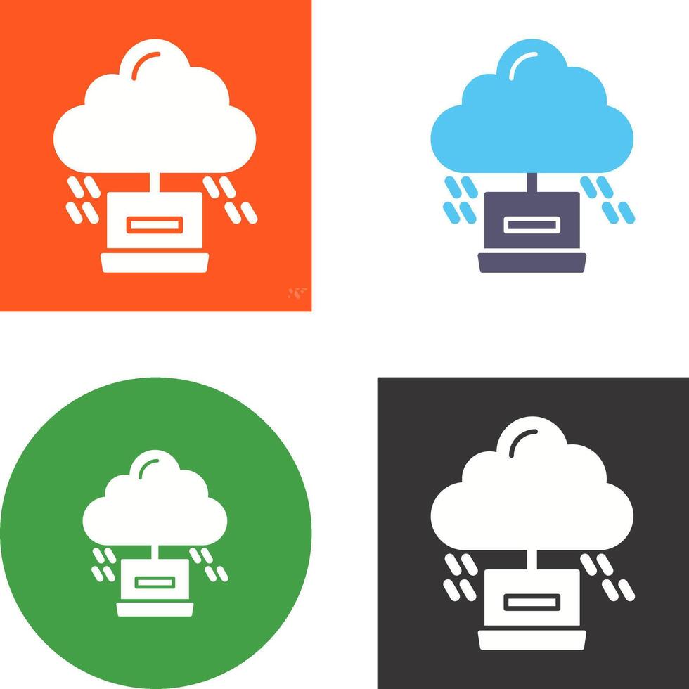 Cloud Computing Icon Design vector