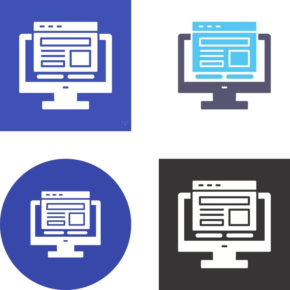 Adaptive Layout Icon Design vector