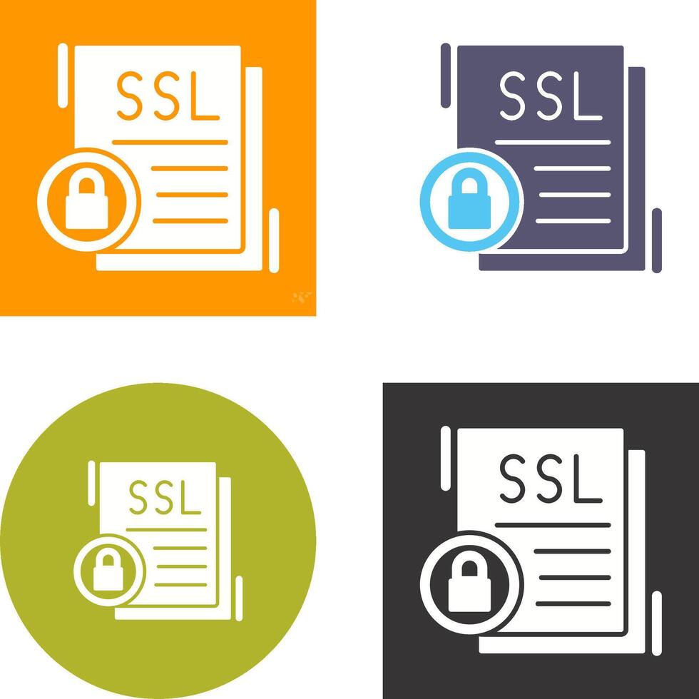 SSL Icon Design vector