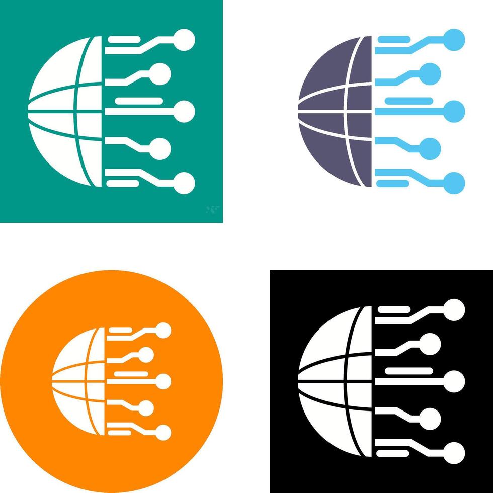 Network Icon Design vector