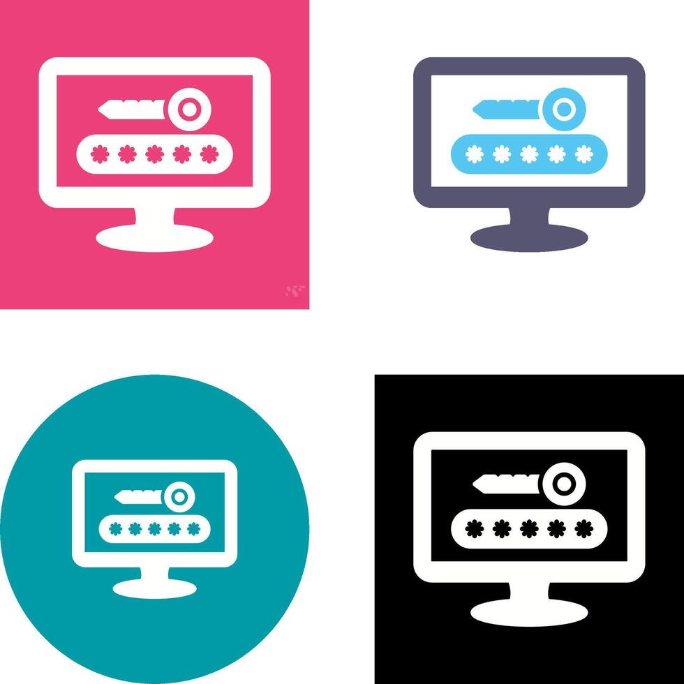 Password Icon Design vector