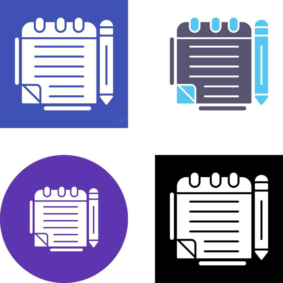 Notepad Icon Design vector
