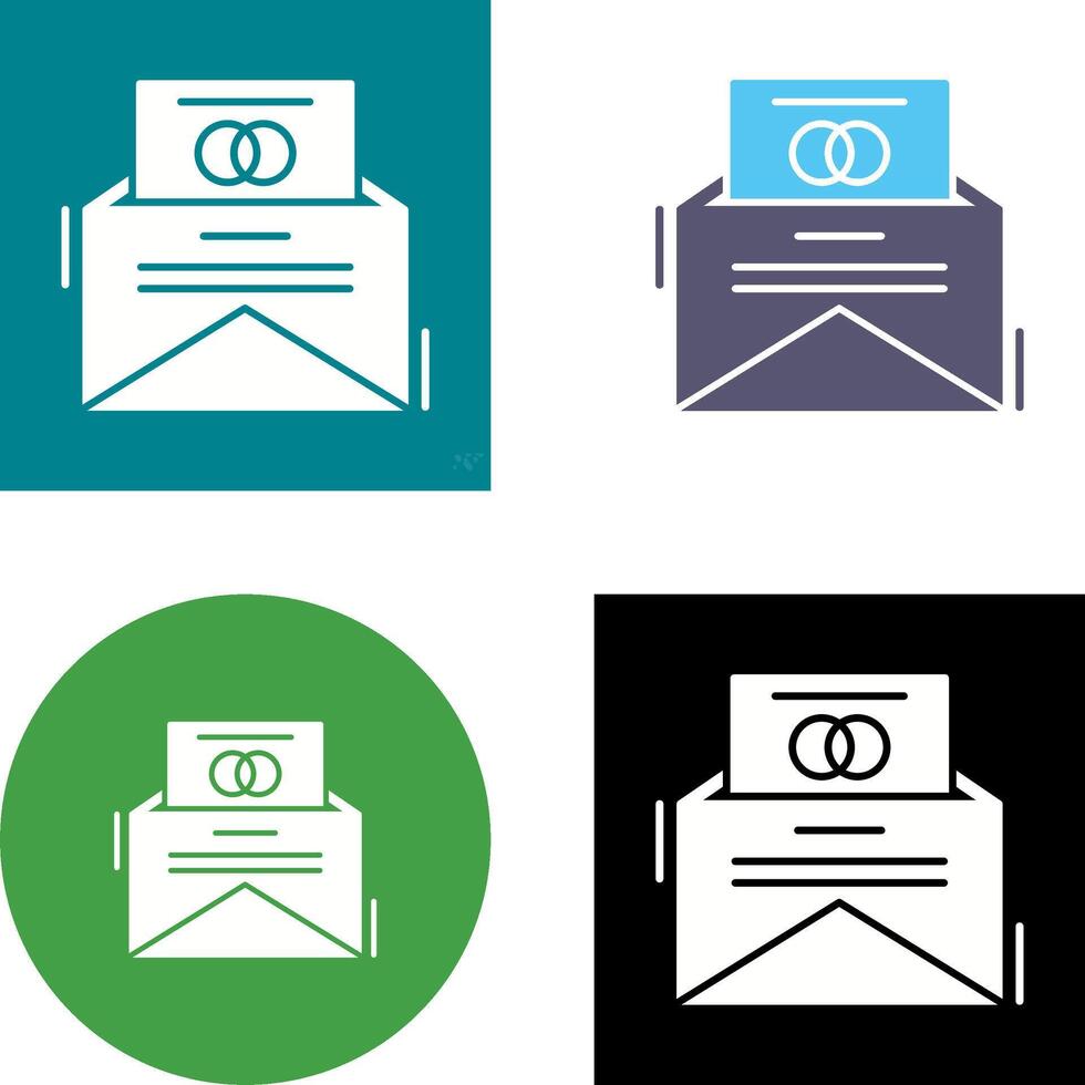 Invitation Card Icon Design vector