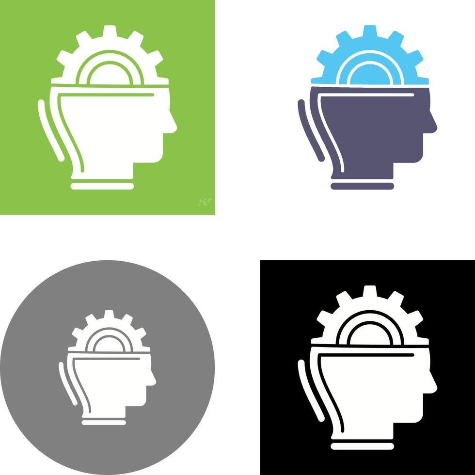 Machine Learning Icon Design vector