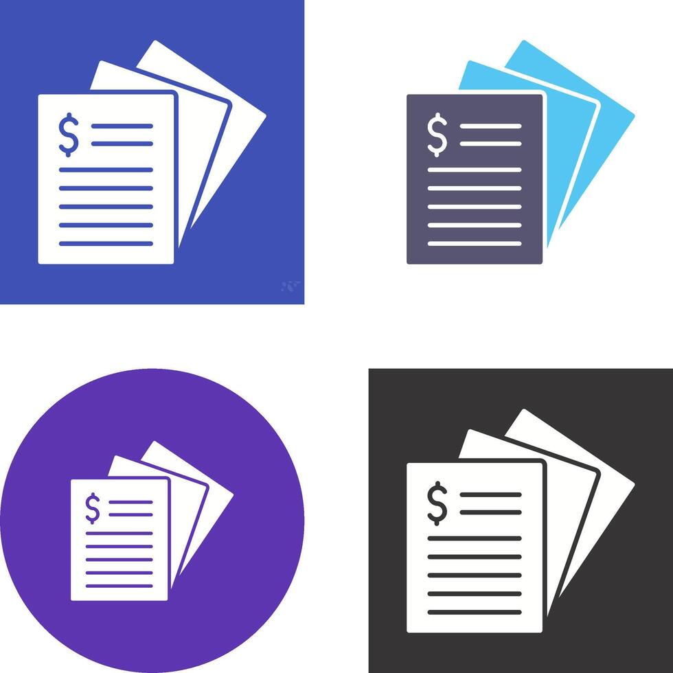 Invoice Icon Design vector