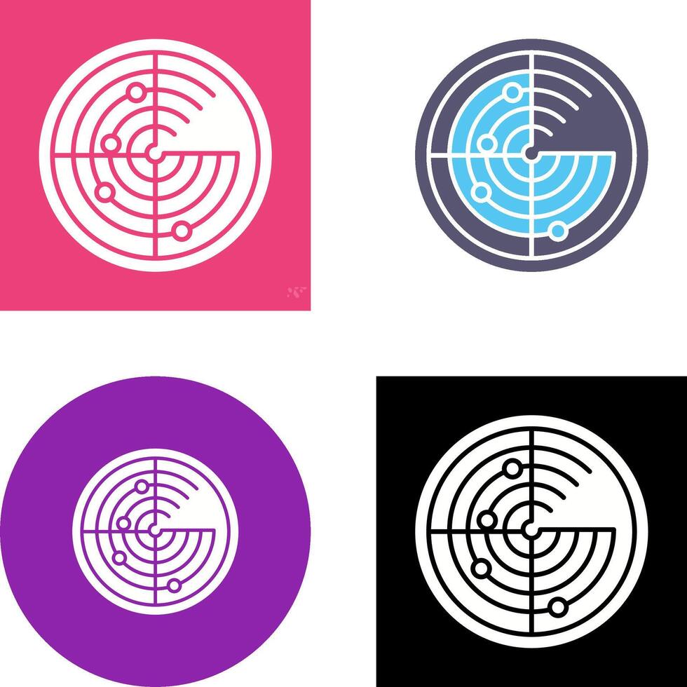 Radar Icon Design vector
