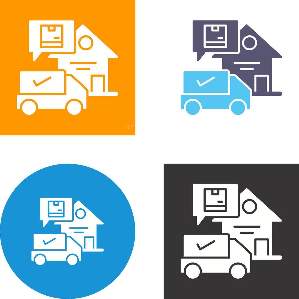 Package Receiving Icon Design vector