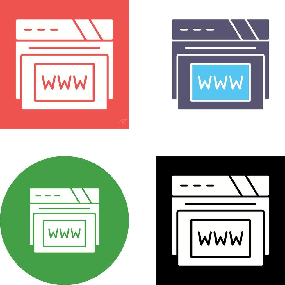 Www Icon Design vector