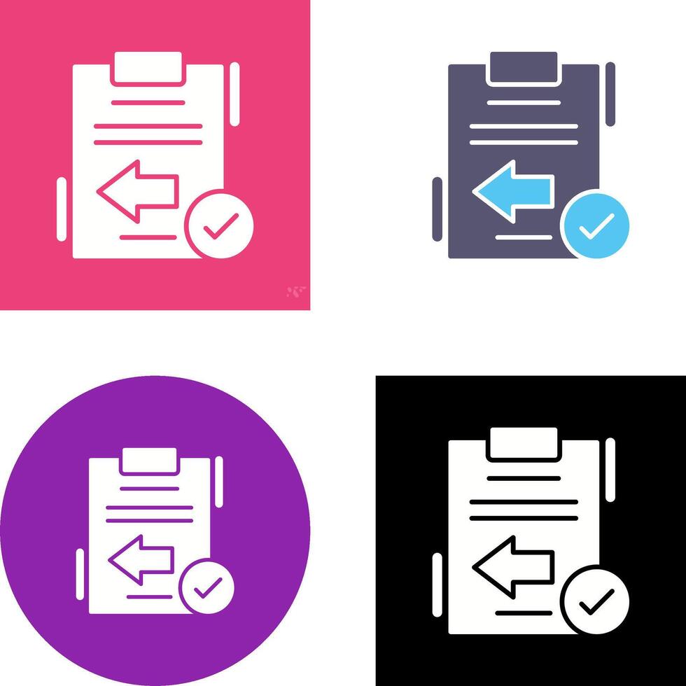 Return Icon Design vector