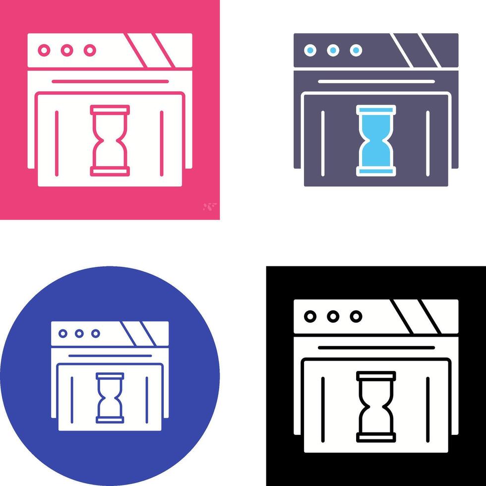 Waiting Icon Design vector