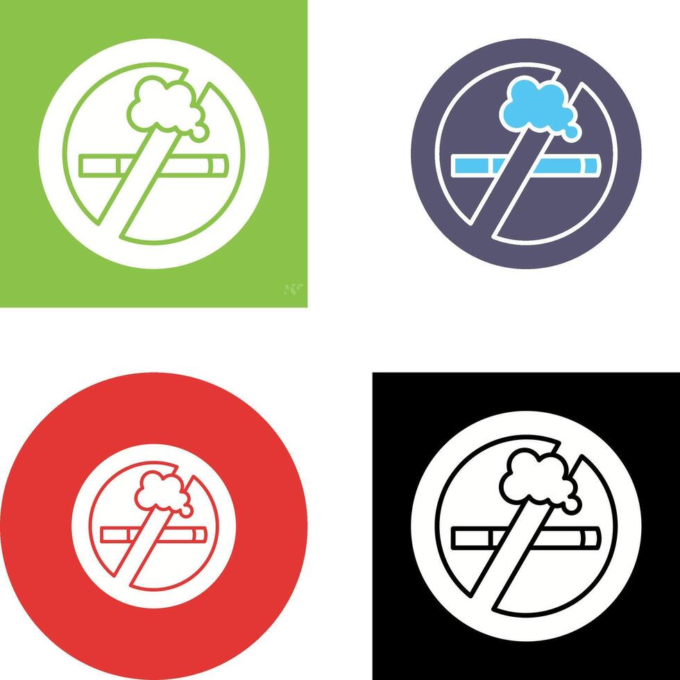 No Smoking Icon Design vector
