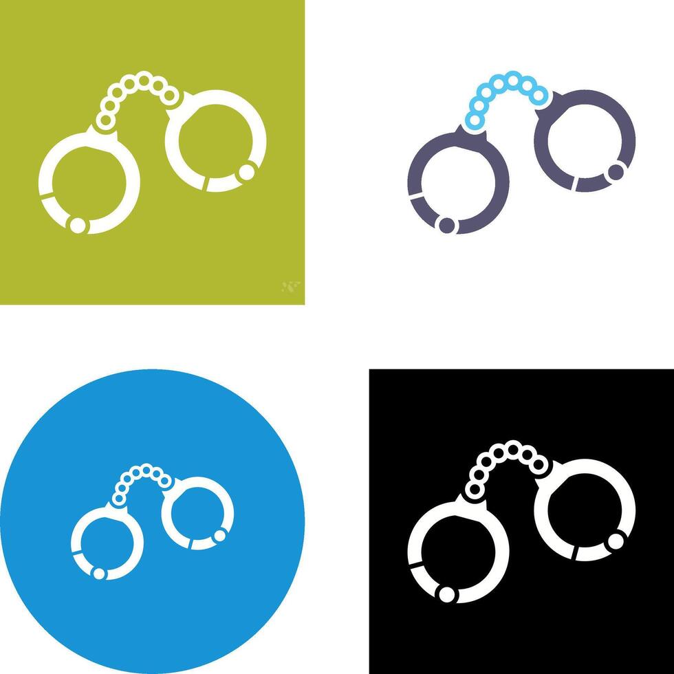 Handcuffs Icon Design vector