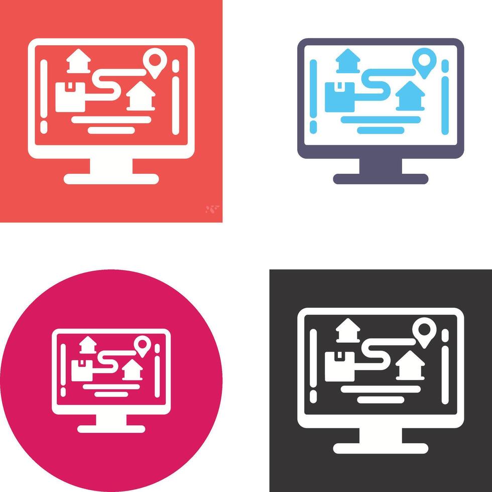 Tracking Icon Design vector