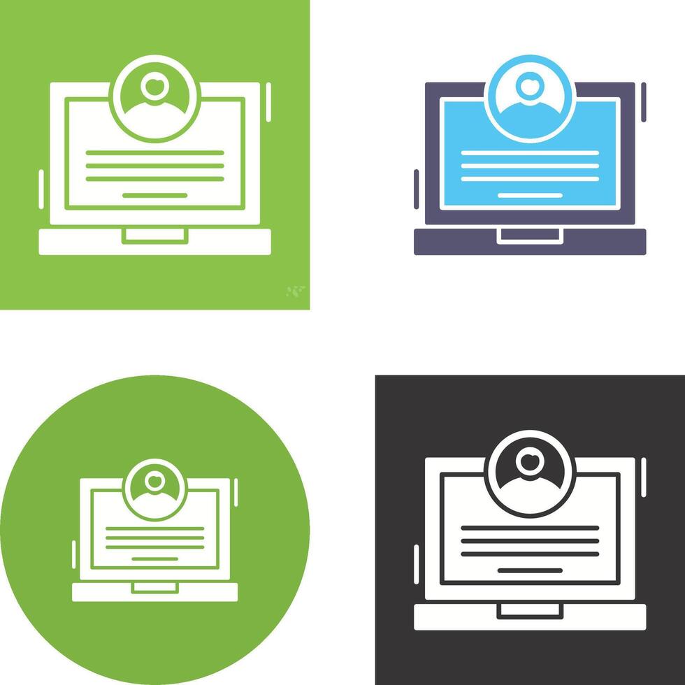 CV Icon Design vector