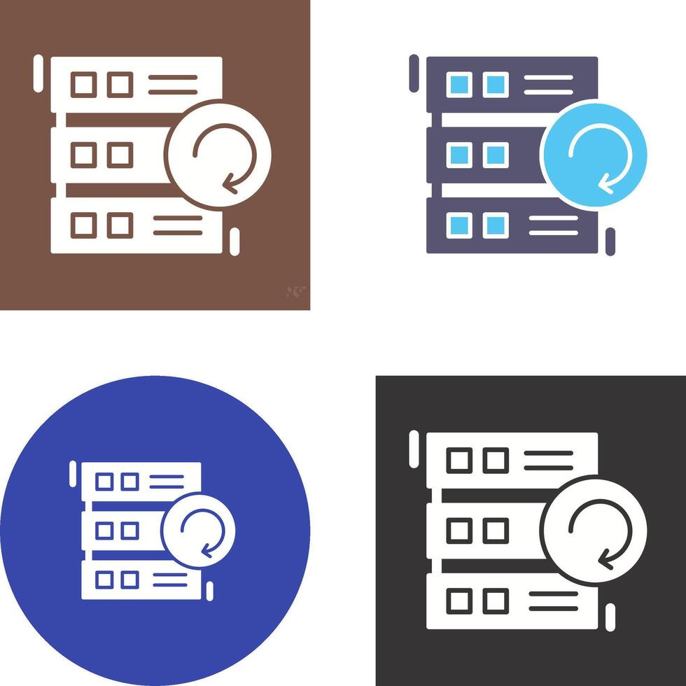 Backup Icon Design vector