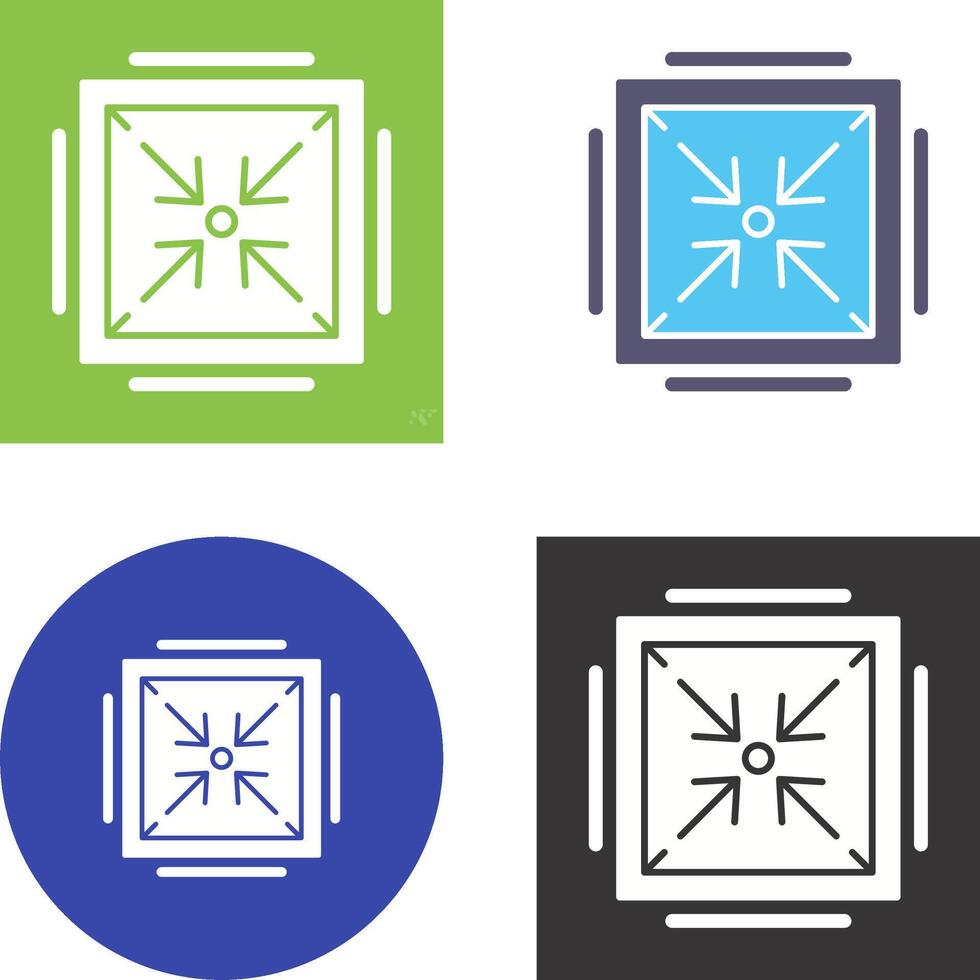 Minimize Icon Design vector