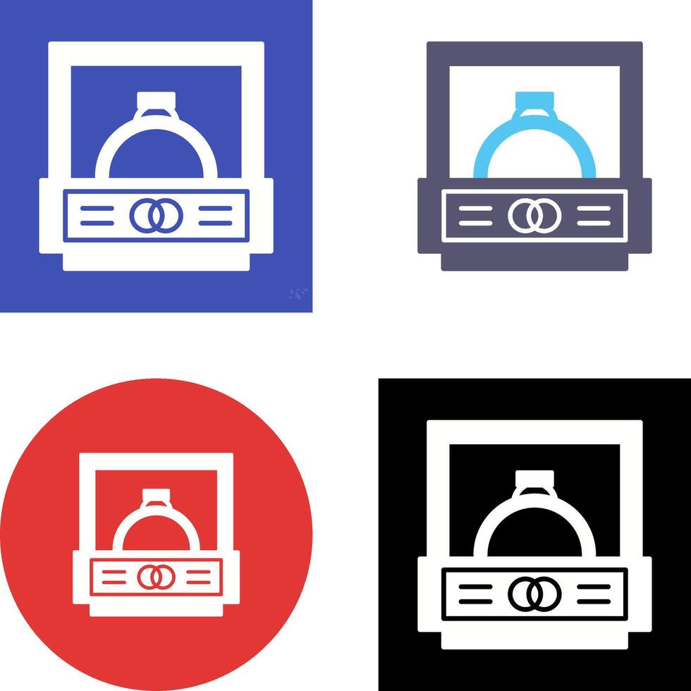 Wedding Ring Icon Design vector