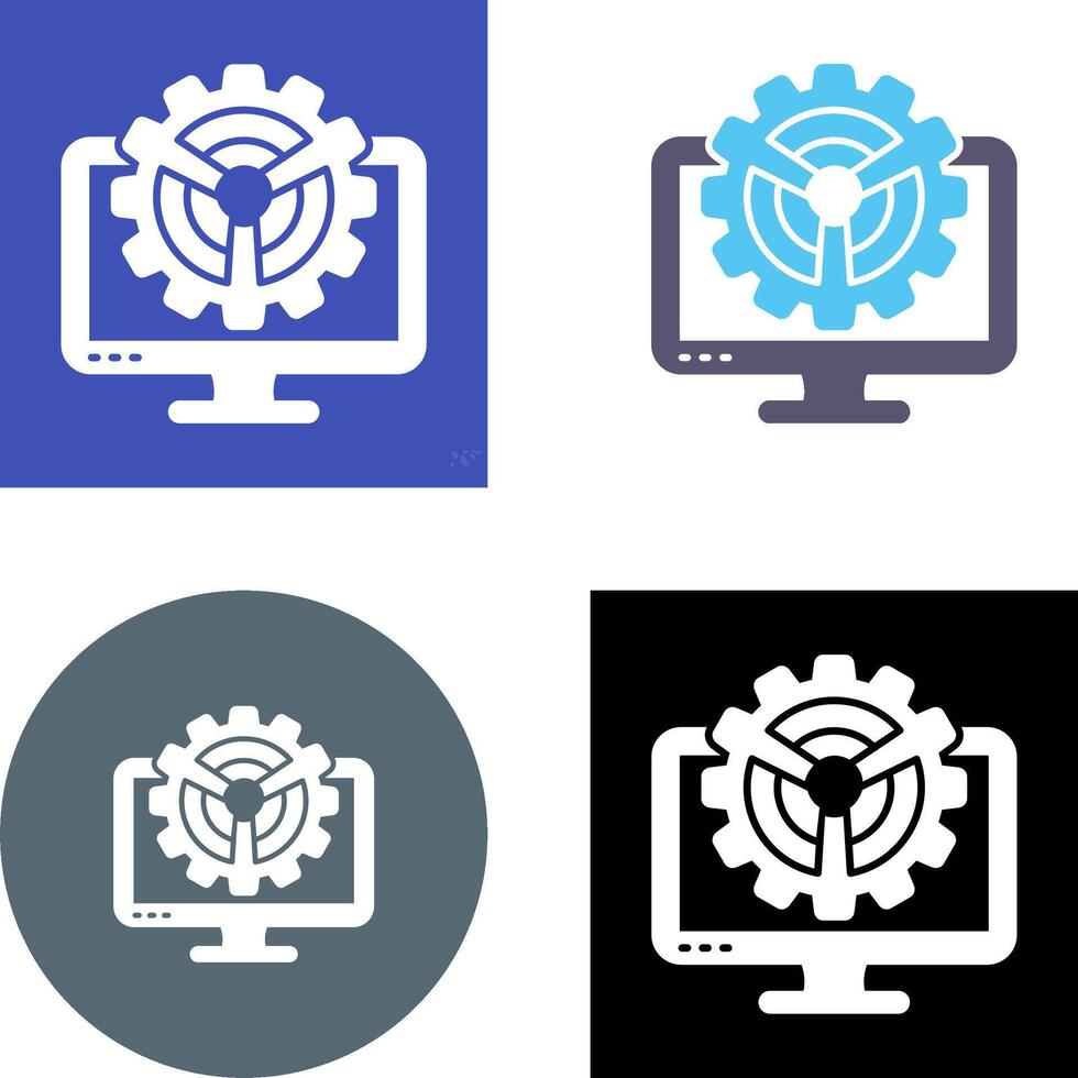 Monitor Icon Design vector