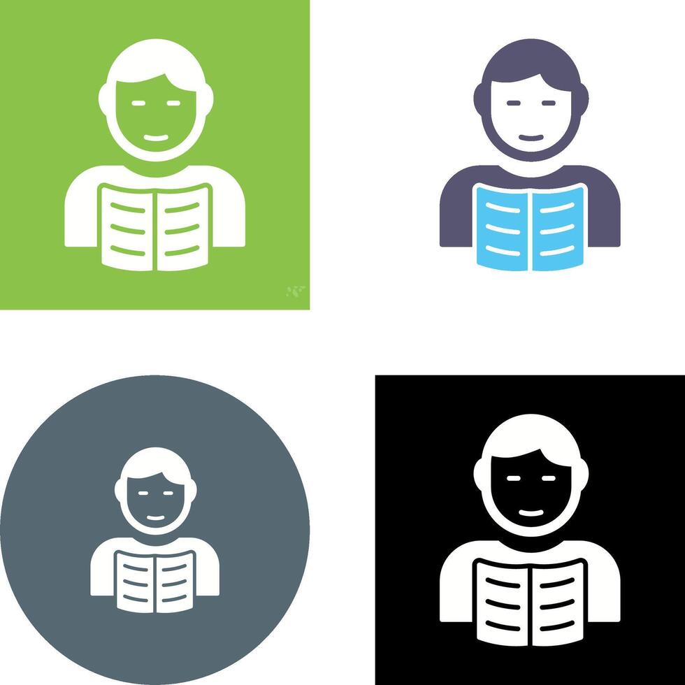 Student Icon Design vector