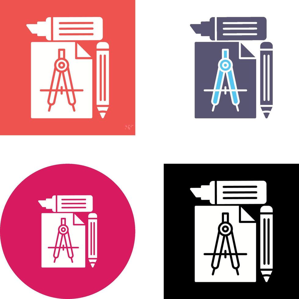 Study Tools Icon Design vector