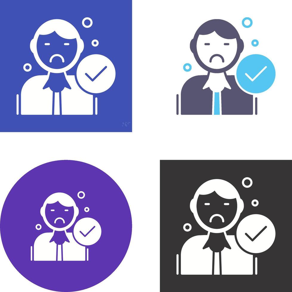 Rejected Icon Design vector
