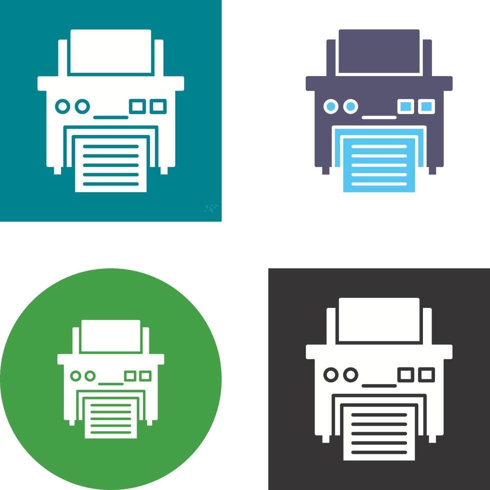 Printer Icon Design vector