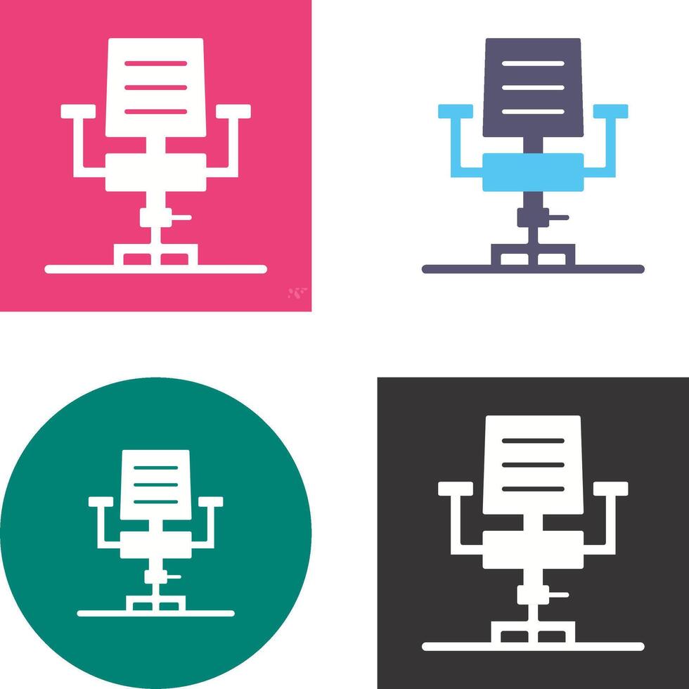 Desk Chair Icon Design vector