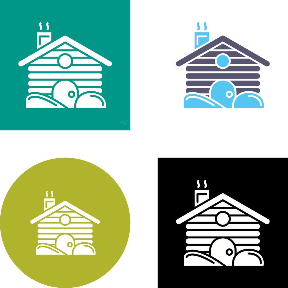 Cabin Icon Design vector