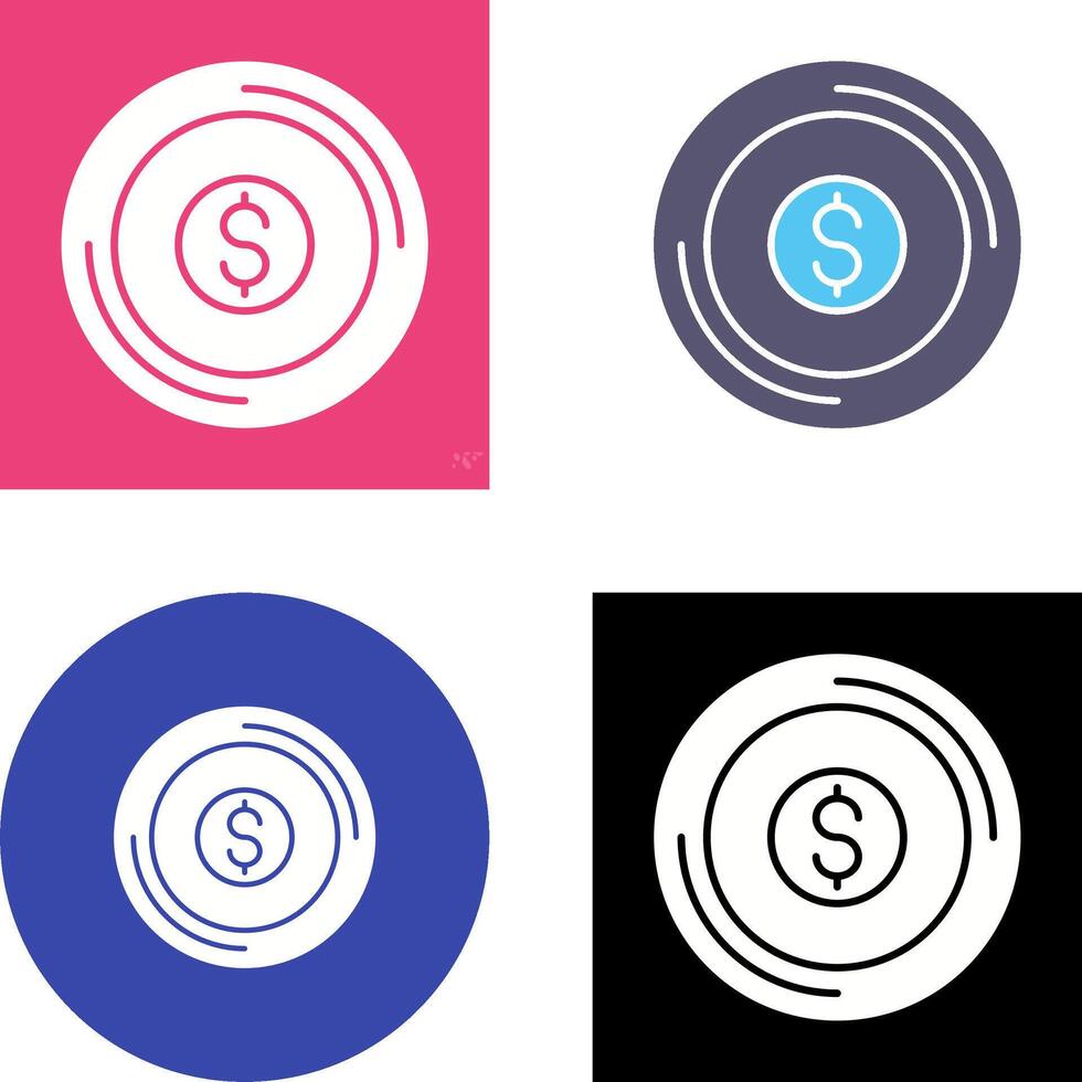 Coin Icon Design vector
