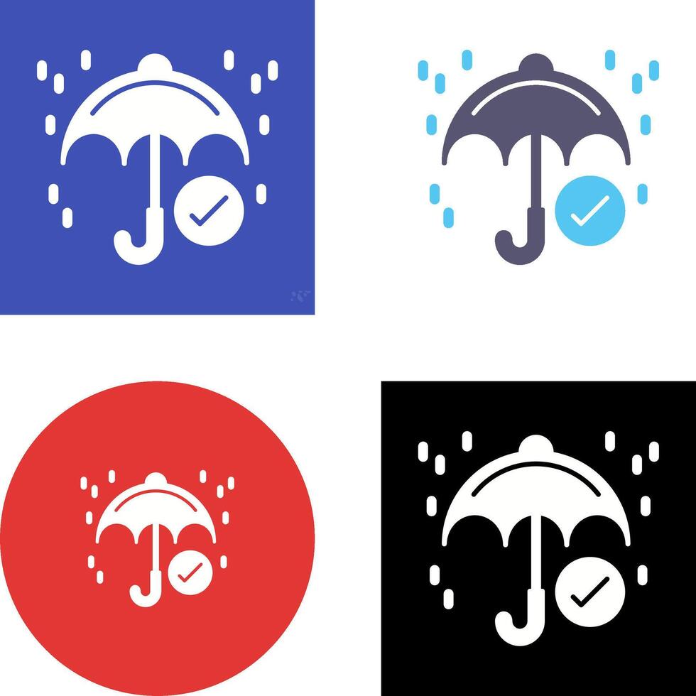 Keep Dry Icon Design vector