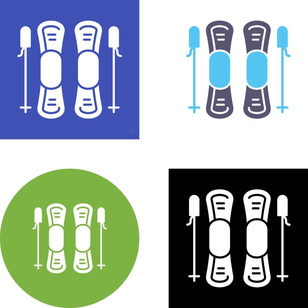 Ski Icon Design vector