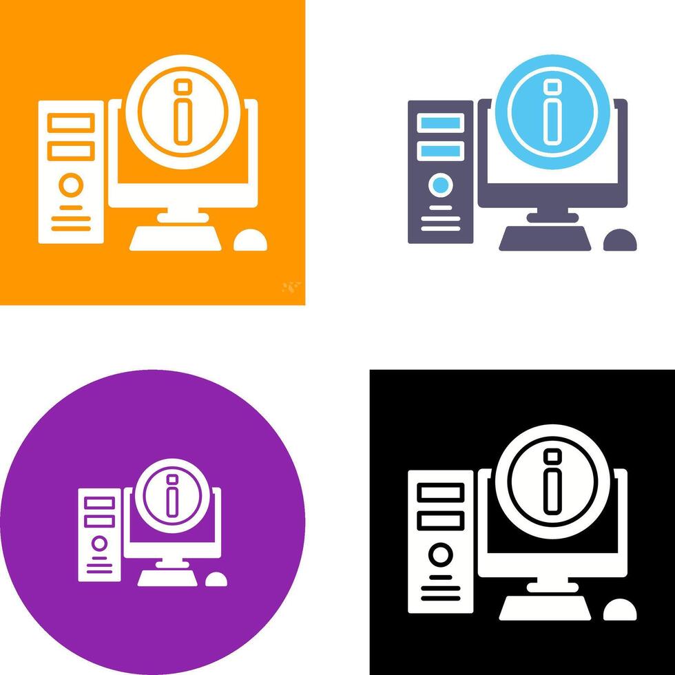 Computer Icon Design vector